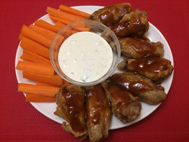 Buffalo chicken wings med blue cheese dip
